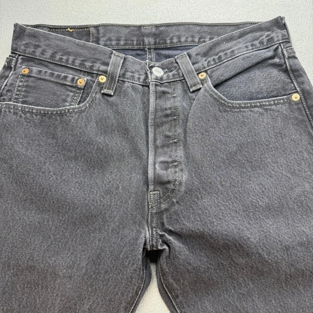 Levi 501 XX Jeans Original Straight 32x32 (FIT 30x30) Black Y2K Retro Grunge